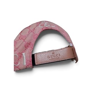 Cappellino da baseball Gucci GG Supreme Rosa