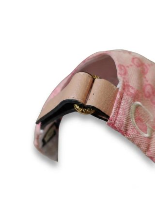 Cappellino da baseball Gucci GG Supreme Rosa