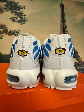 Zapatillas Nike Air Tn Blancas y Azules