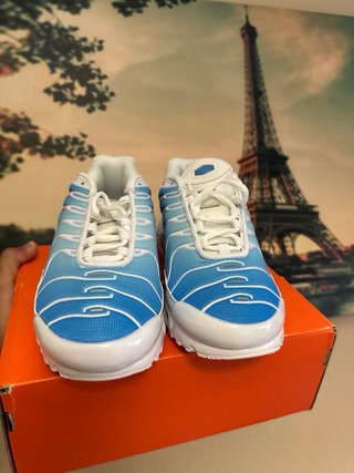 Zapatillas Nike Air Tn Blancas y Azules