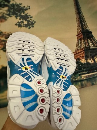 Zapatillas Nike Air Tn Blancas y Azules