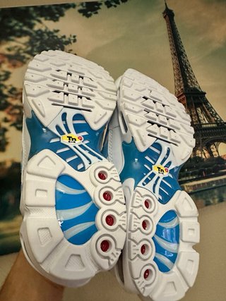 Zapatillas Nike Air Tn Blancas y Azules