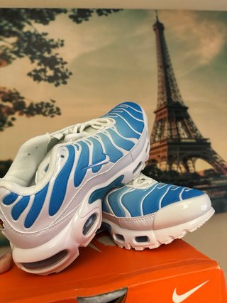 Zapatillas Nike Air Tn Blancas y Azules