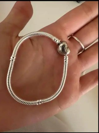 Pulsera Pandora Corazón Plata