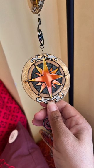 Colgante Rosa de los Vientos Decorativo