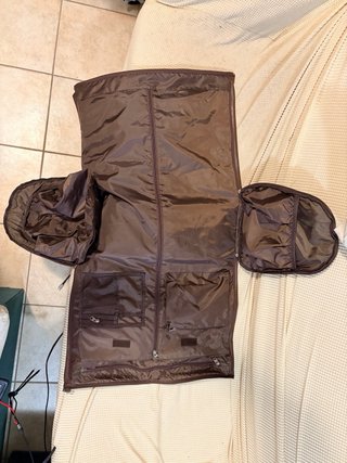Borsa porta abiti 2in1 viaggio ecopelle marrone