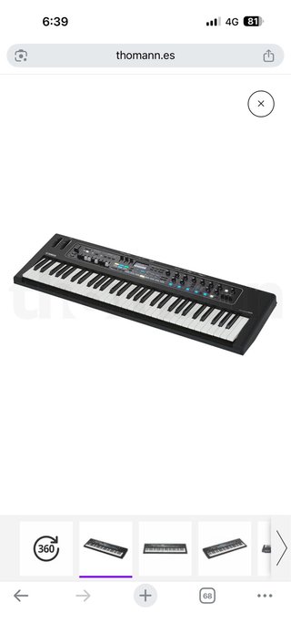 YAMAHA CK61 Teclado Sintetizador Negro