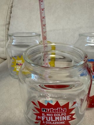 Set 4 Tazze Vetro Nutella