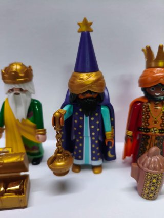 Playmobil Reyes Magos con Cofre y Regalos