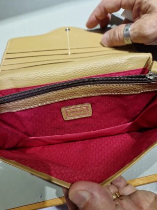 Billetera Tous Piel Beige