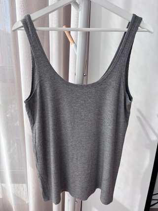 2 Camisetas Zara Talla L Negras y Grises Canalé
