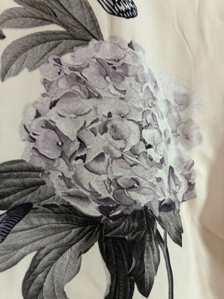 Blusa Zara Basic floral mariposa