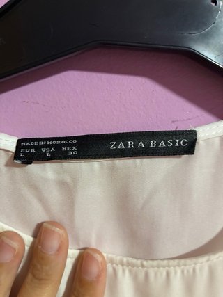 Blusa Zara Basic floral mariposa