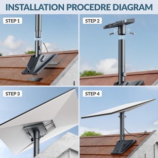 DABOOT Star-57 Soporte Starlink Gen3 4X Pivotante