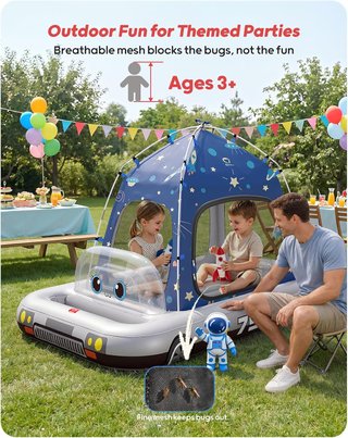 QPAU Cama Inflable Viaje Niños PVC Twin JY007
