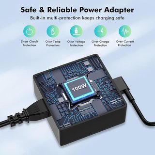 NEGSAIY Cargador 100W 20V 5A USB‑C ASUS ROG