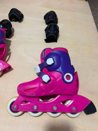 Patines Rosas y Morados con Protecciones
