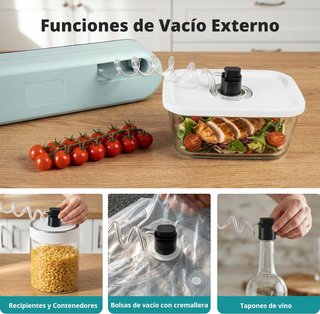 AIRMSEN Envasadora Vacío 6en1 Automática Verde