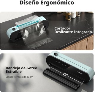 AIRMSEN Envasadora Vacío 6en1 Automática Verde