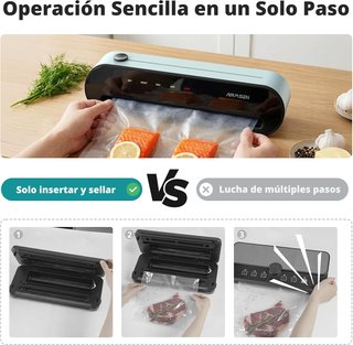 AIRMSEN Envasadora Vacío 6en1 Automática Verde