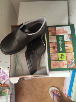 Zapatos Dian negros trabajo suela antideslizante