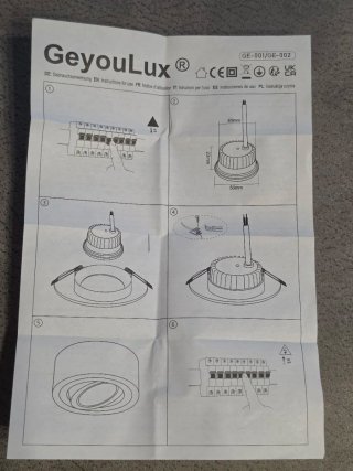 10 Focos LED GeyouLux 6W Empotrables