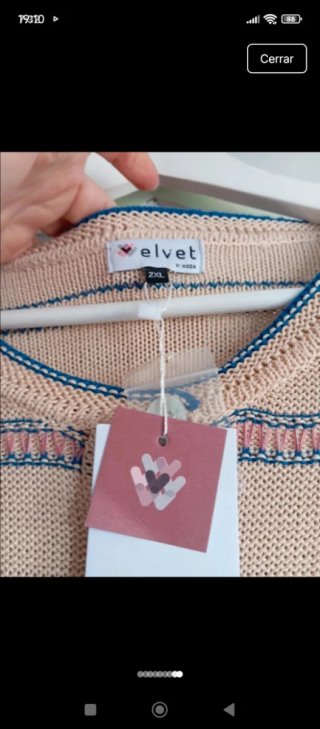 Chaqueta Velvet beige y varios
