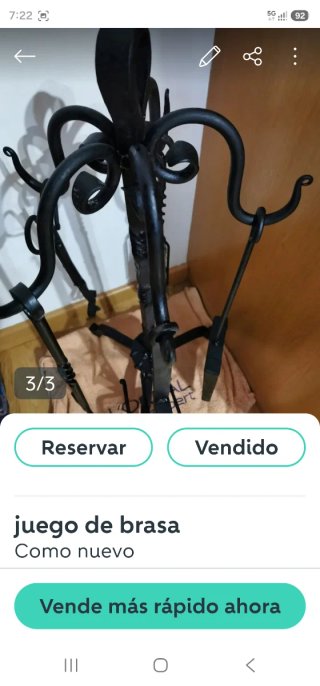 Juego de Brasa Negro