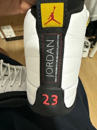 Jordan 12 Retro Taxi Blanco Negro Talla 42
