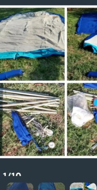 Tienda de campaña también hay colchones grandes
