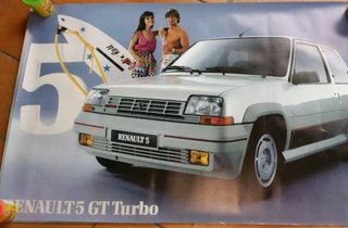 Póster Renault Super 5 GT Turbo