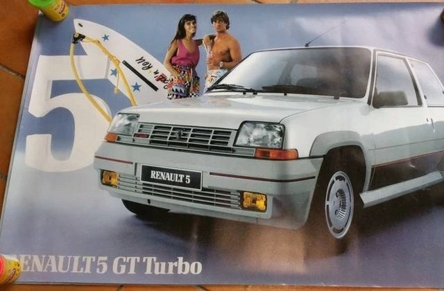 Póster Renault Super 5 GT Turbo