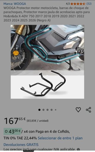 Barras Protectoras Honda X-ADV 750 WOOGA