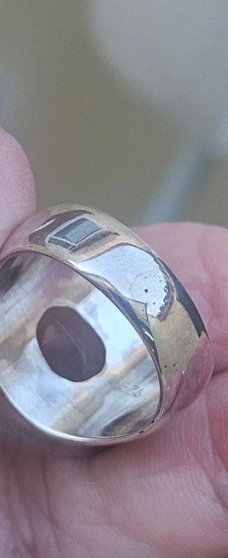 Anillo Plata Circon Limón Ovalado
