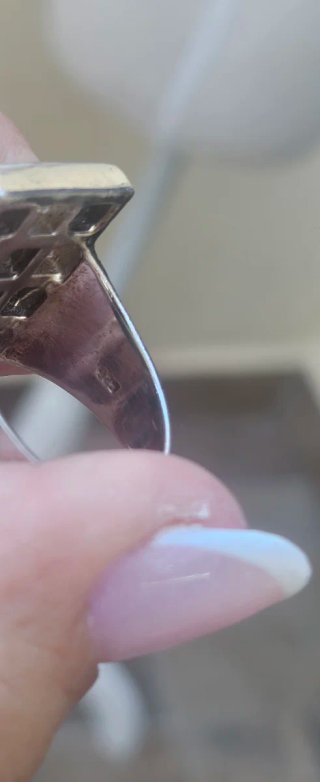 Anillo Plata Circonitas y Ónix