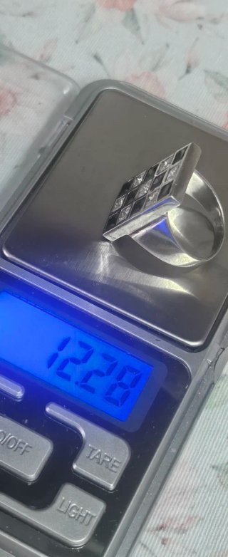 Anillo Plata Circonitas y Ónix