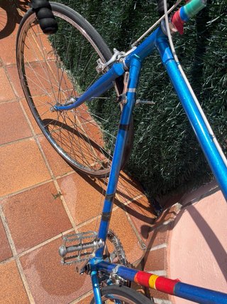 Bicicleta Carretera Vintage Azul