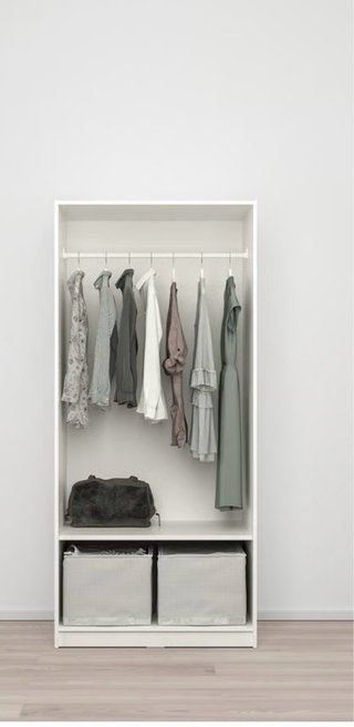 Armario IKEA KLEPPSTAD 2 puertas blanco En Caja