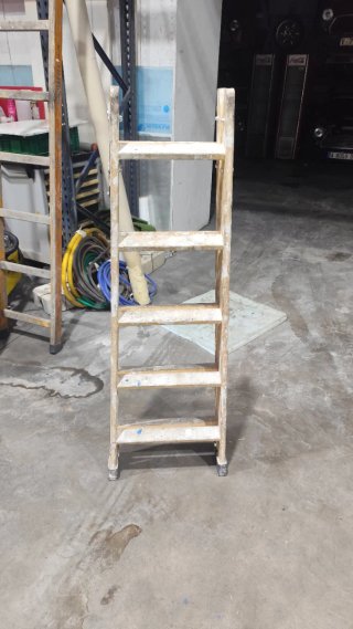 Escalera madera 150cm 5 peldaños