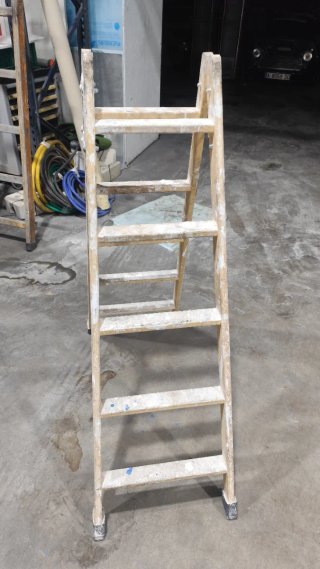 Escalera madera 150cm 5 peldaños