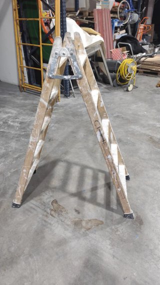 Escalera madera 150cm 5 peldaños