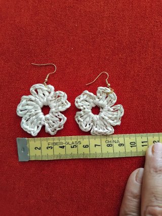 Set orecchini + ciondolo rafia