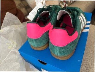 Adidas Gazelle Indoor Verde/Rosa Talla 40
