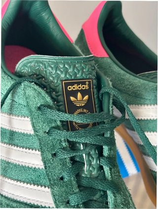 Adidas Gazelle Indoor Verde/Rosa Talla 37