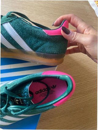 Adidas Gazelle Indoor Verde Rosa Talla 36