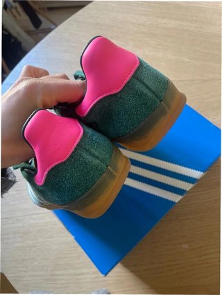 Adidas Gazelle Indoor Verde Rosa Talla 36