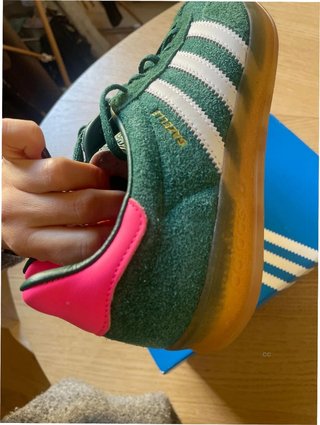 Adidas Gazelle Indoor Verde Rosa Talla 36