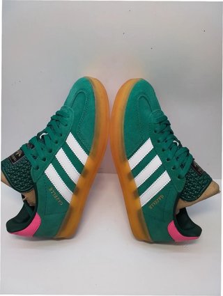 Adidas Gazelle Indoor Verde Rosa Talla 36