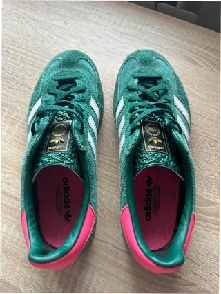 Adidas Gazelle Indoor Verde/Rosa Talla 37