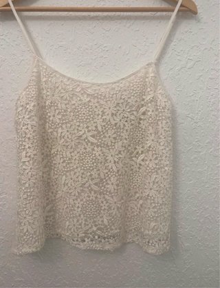 Blusa de encaje blanca